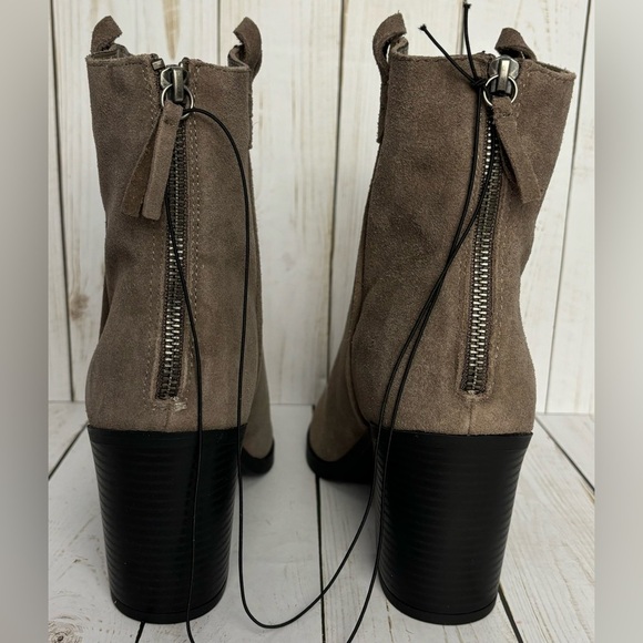 NEW Mia Rhys Bootie Boot Block Heel Autumn Neutral Sz 11 Taupe - Picture 4 of 7
